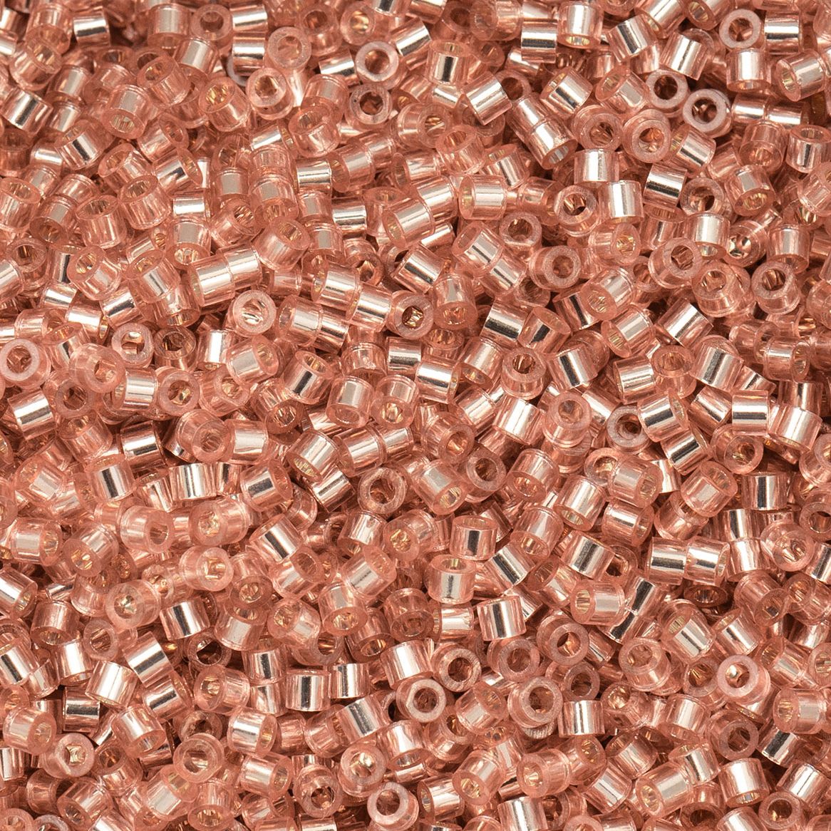 Burnished Copper Lined - Cylin Bead 11/0 - 25g