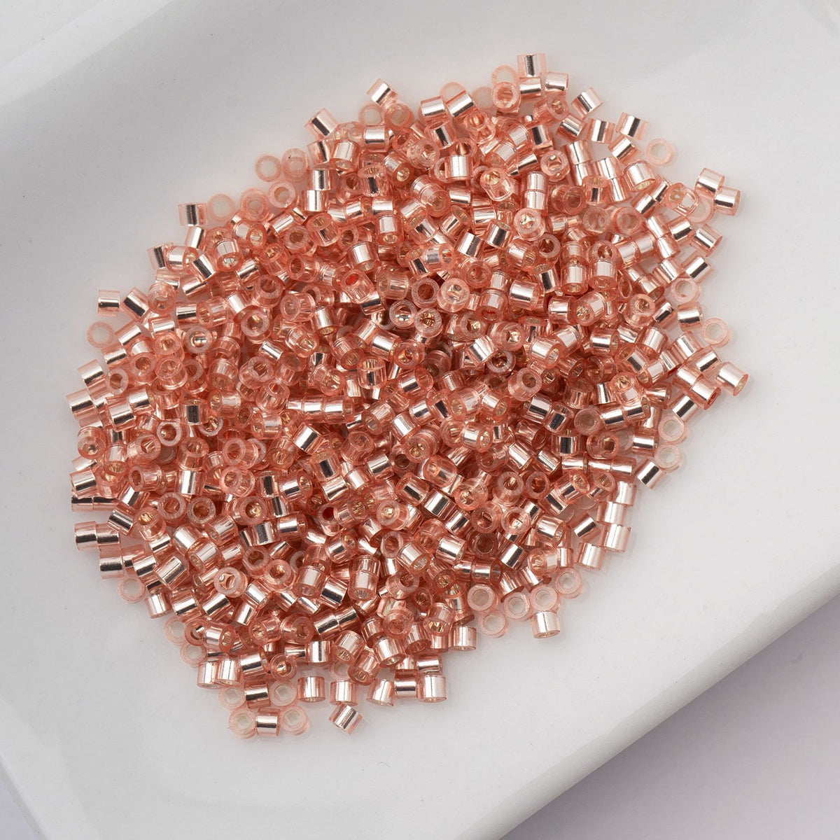 Burnished Copper Lined - Cylin Bead 11/0 - 25g