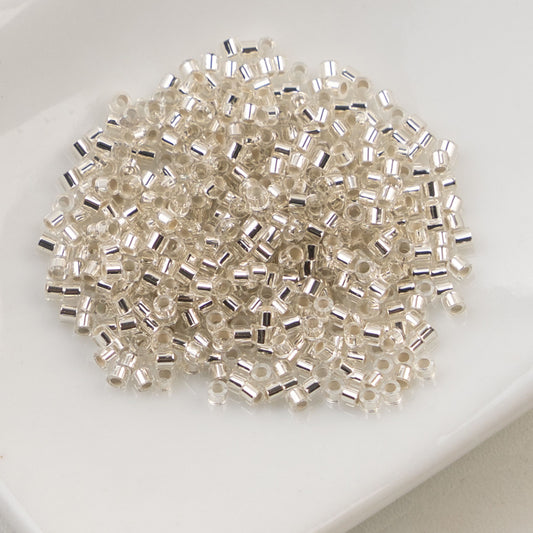 Crystal Silver Lined - Cylin Bead 11/0 - 25g