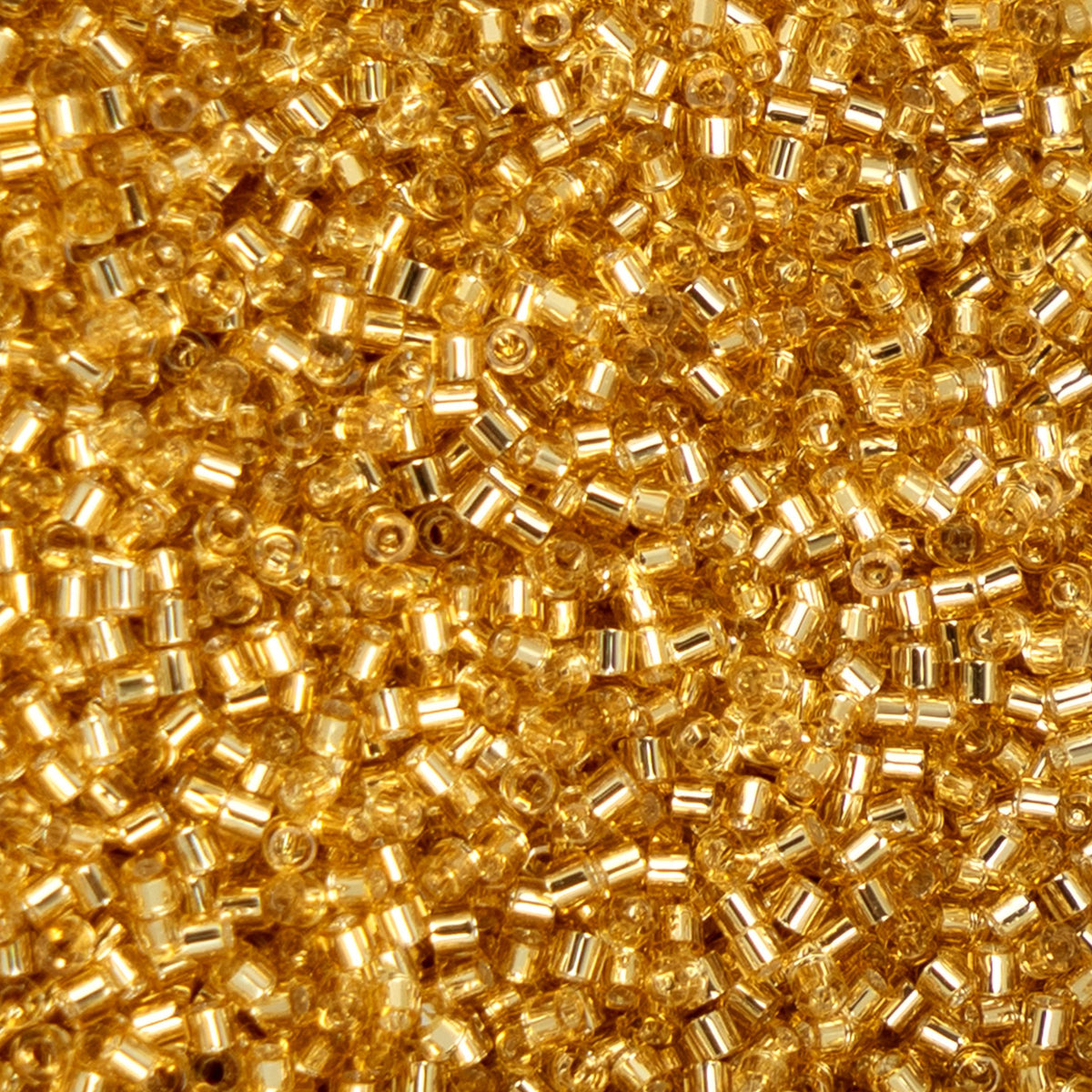 Gold Silver Lined - Cylin Bead 11/0 - 25g