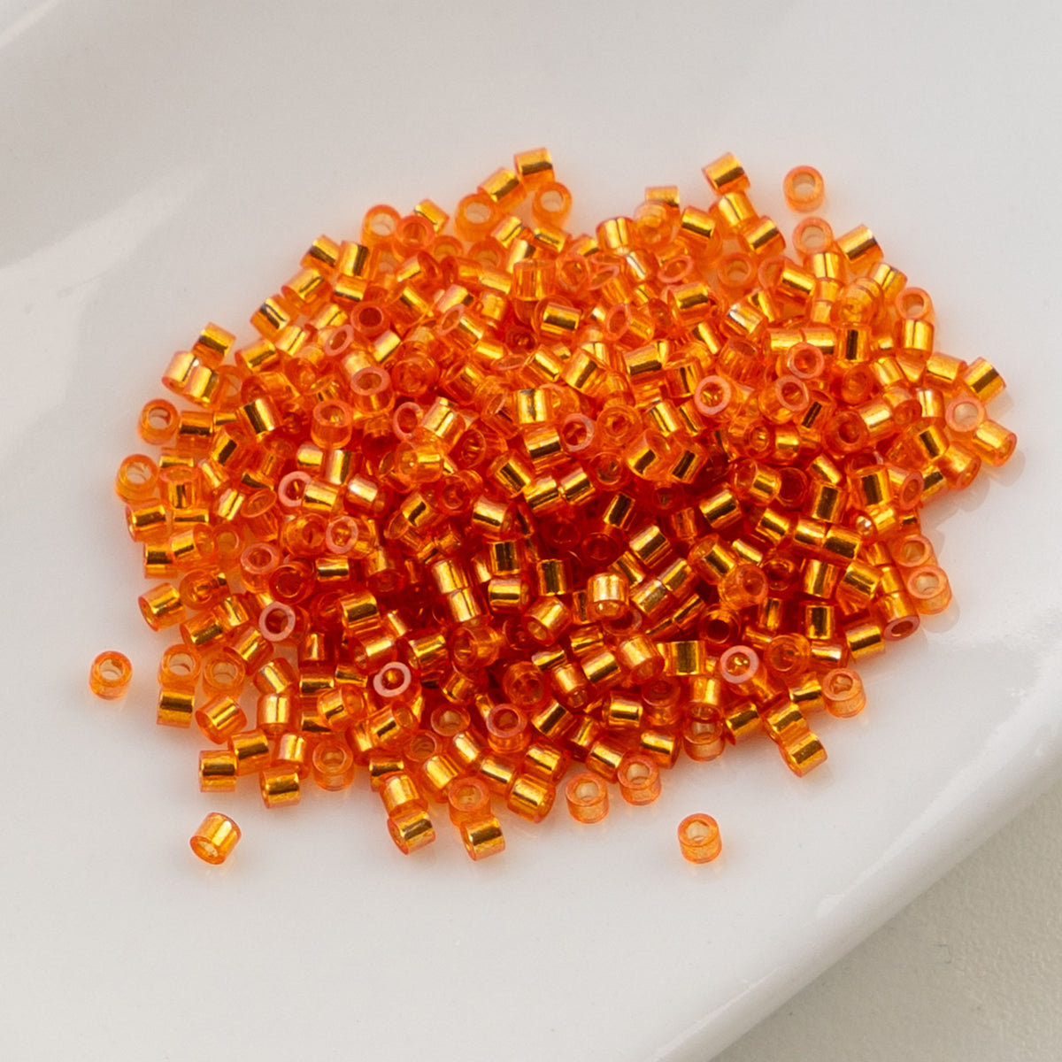 Orange Silver Lined - Cylin Bead 11/0 - 25g