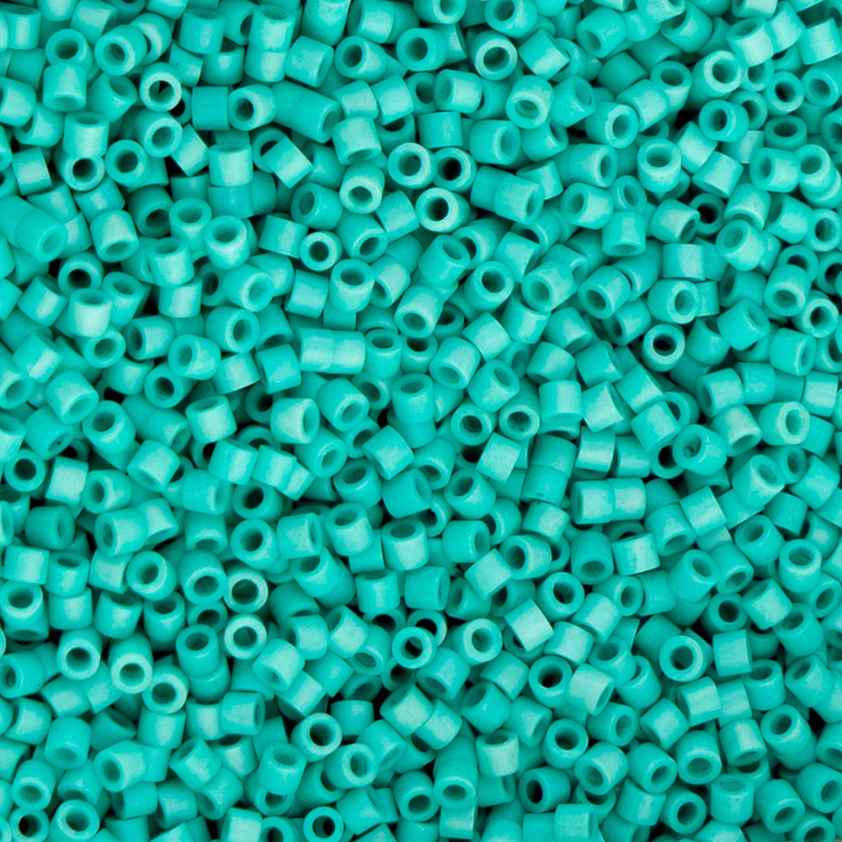 Opaque Turquoise Green Matte - Cylin Bead 11/0 - 25g