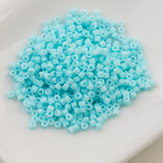 Blue Turquoise Matte Macaron - Cylin Bead 11/0 - 25g
