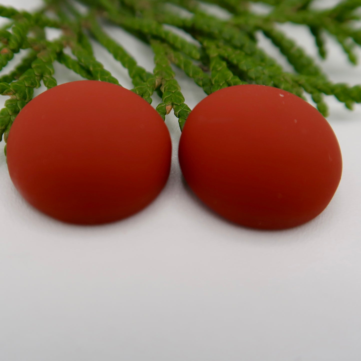 Matte Dome Resin Cabs 16mm & 18mm - 1 pair