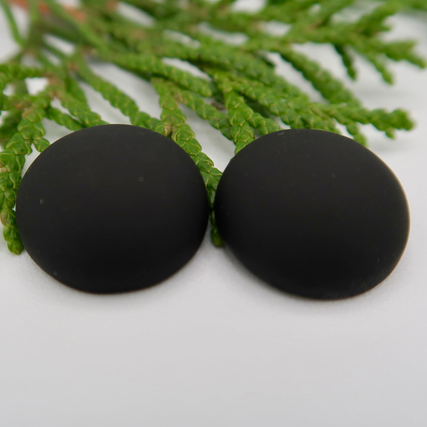 Matte Dome Resin Cabs 16mm & 18mm - 1 pair