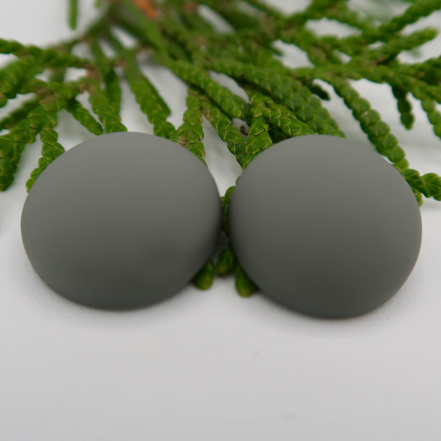 Matte Dome Resin Cabs 16mm & 18mm - 1 pair