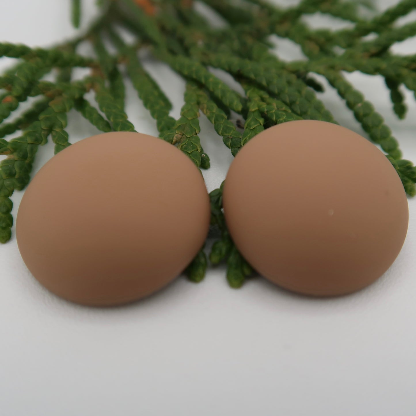 Matte Dome Resin Cabs 16mm & 18mm - 1 pair