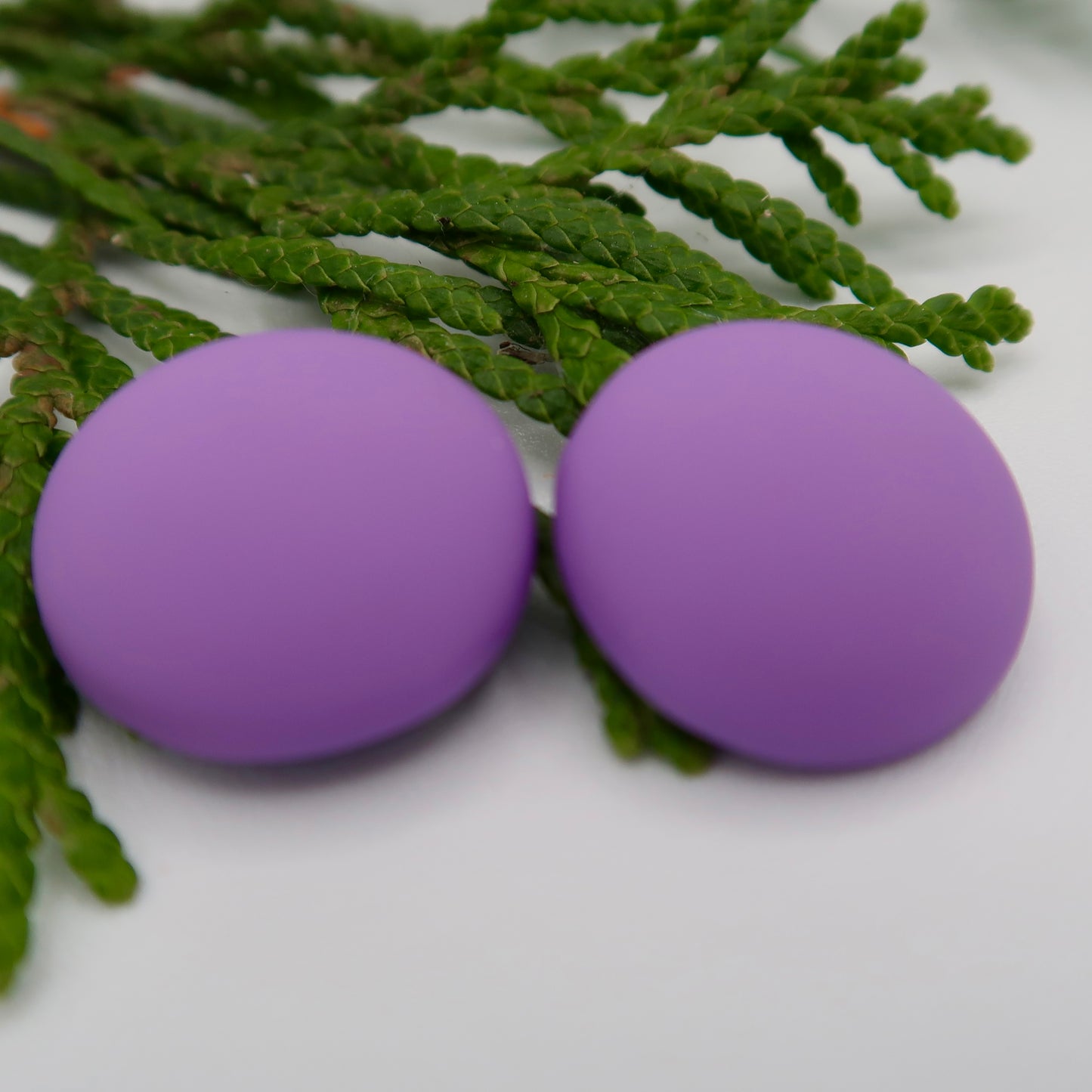 Matte Dome Resin Cabs 16mm & 18mm - 1 pair