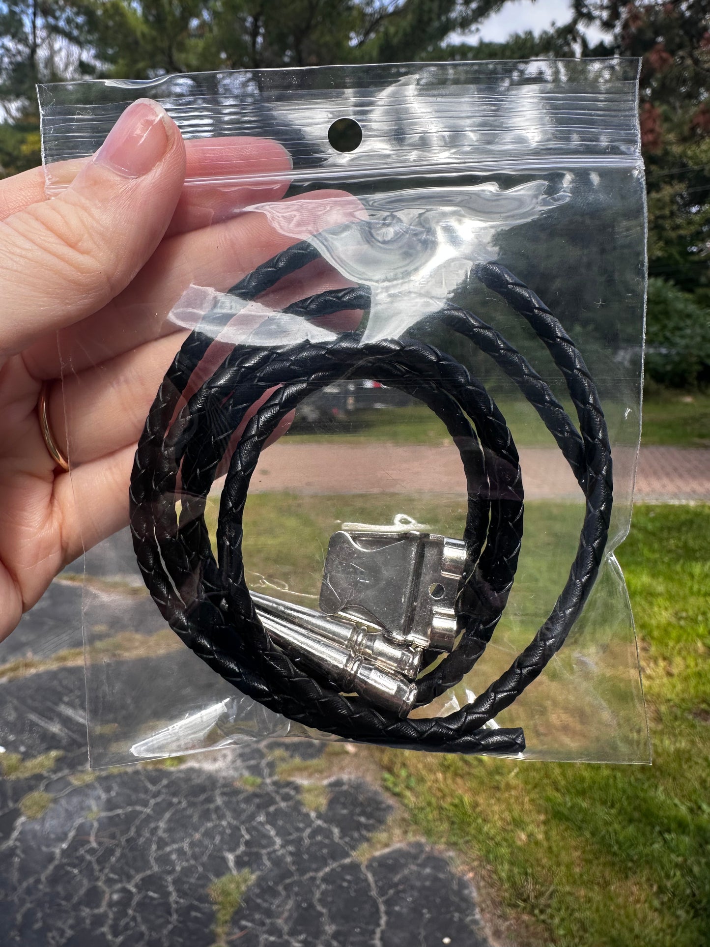 Bolo Tie Kit - Black and Silver