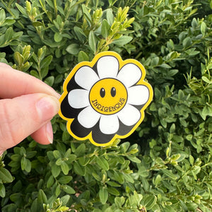 Indig Flower Smiley Sticker