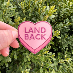 Land Back Heart Sticker