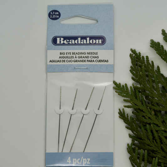 Big Eye Beading Needle - 4 pack