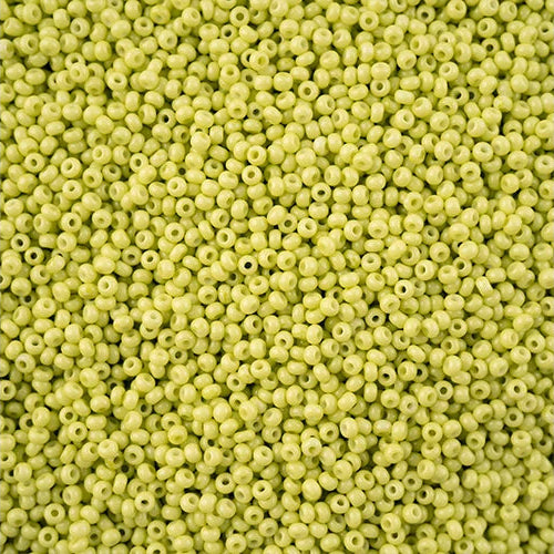 Light Green Chalk Dyed Solgel 11/0