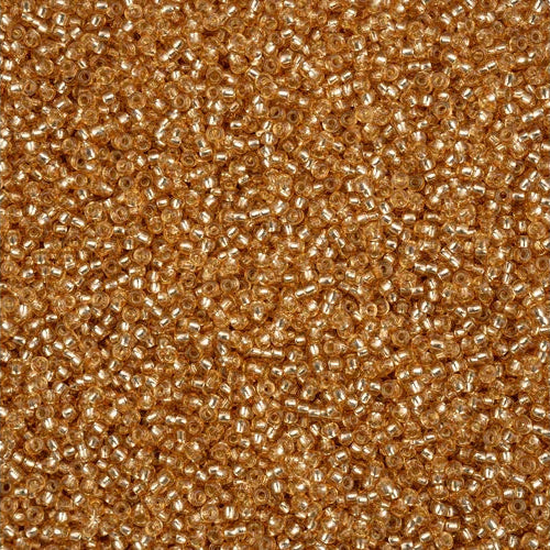 Silver Lined Light Brown Solgel 11/0