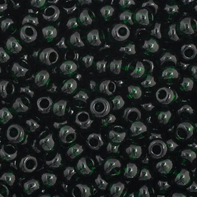 Transparent Dark Green 11/0