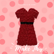 Load image into Gallery viewer, Make This Kit - Red Dress Pin

