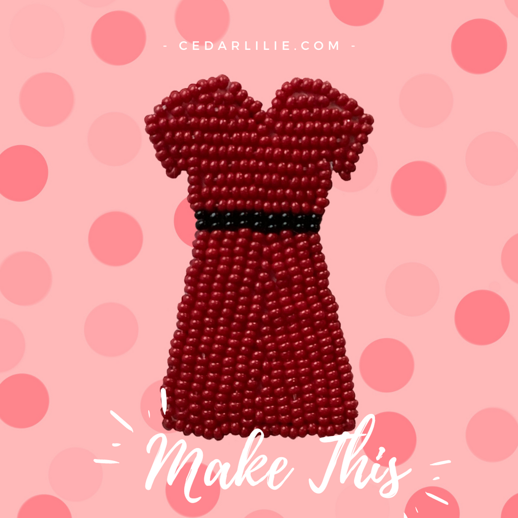 Make This Kit - Red Dress Pin