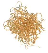 Load image into Gallery viewer, Fish Hook Earwire Slender 17mm Gold Colour LF/NF - 100pcs
