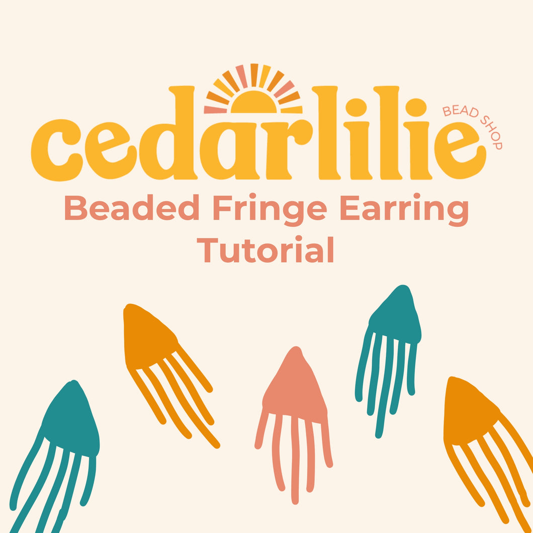 Beaded Fringe Earring Tutorial - Download PDF