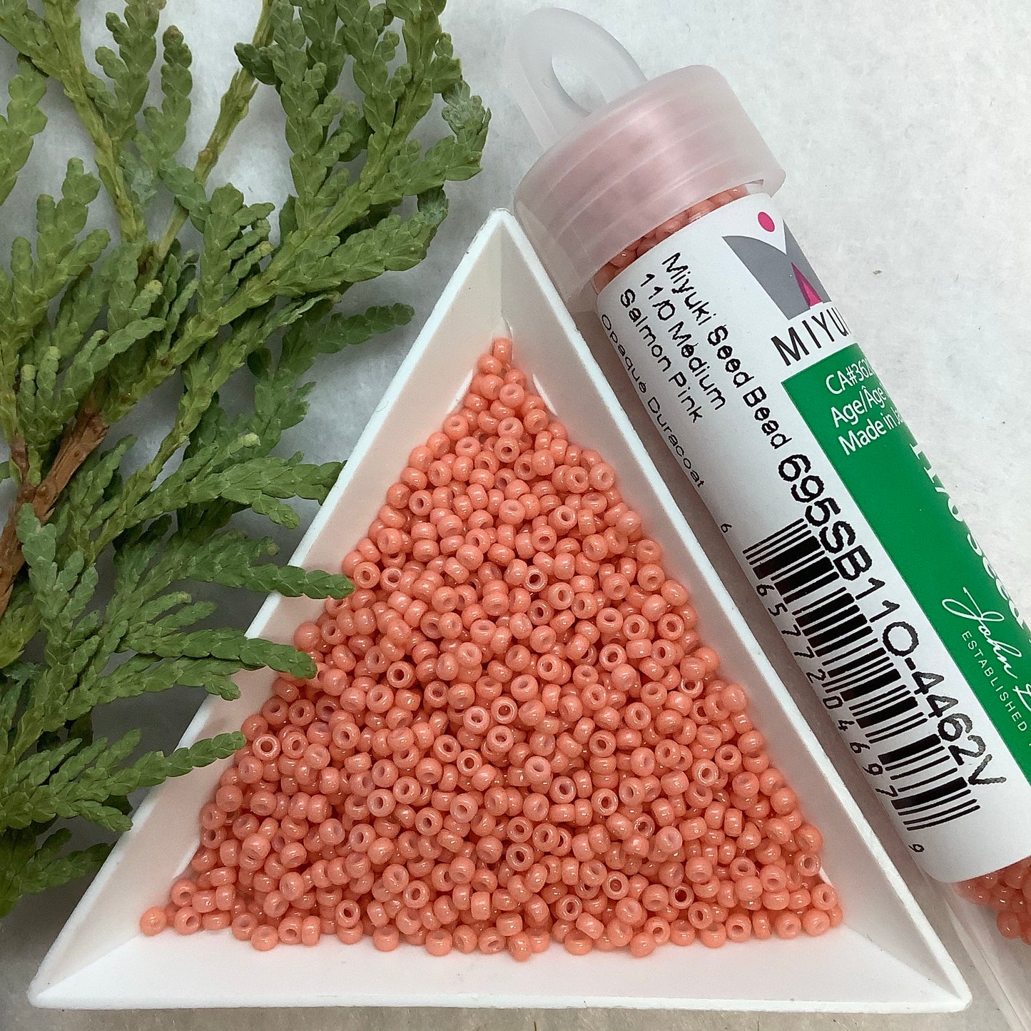 Medium Salmon Pink Opaque Duracoat - Miyuki Seed Bead 11/0 - 22g