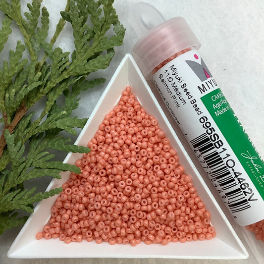 Medium Salmon Pink Opaque Duracoat - Miyuki Seed Bead 11/0 - 22g