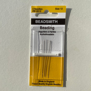 Beading Needle #12 - 4pack