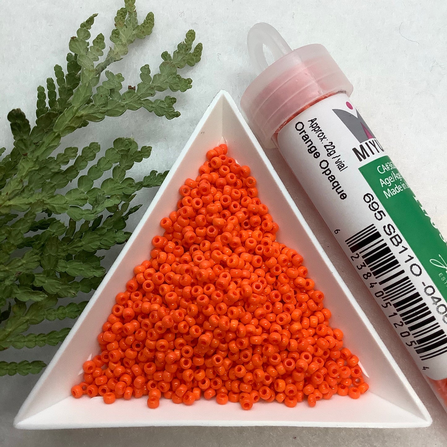 Orange Opaque - Miyuki Seed Bead 11/0 - 22g