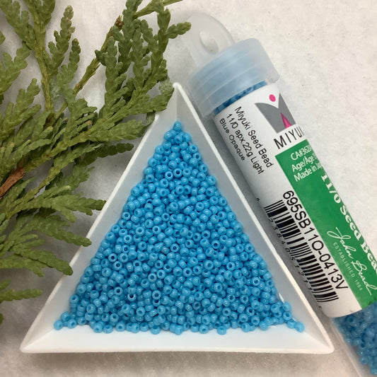 Light Blue Opaque - Miyuki Seed Bead 11/0 - 22g