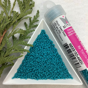 Tiffany Blue Opaque Duracoat - Miyuki 15/0 Seed Bead - 22g