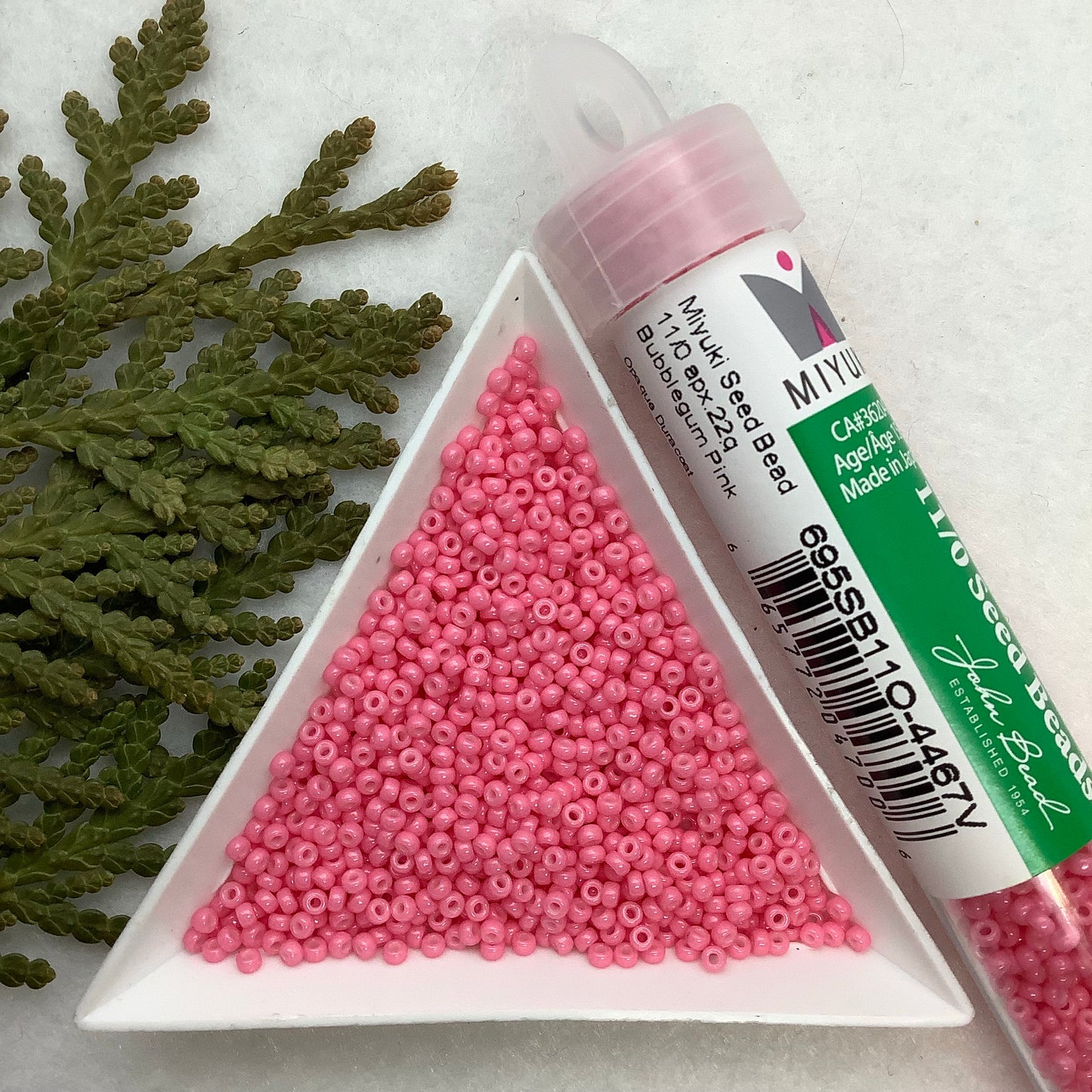 Bubblegum Pink Opaque Duracoat - Miyuki Seed Bead 11/0 - 22g