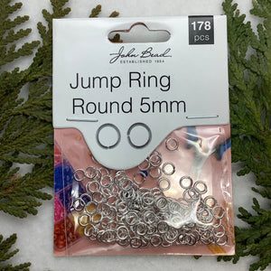 Must Have Findings - Jump Ring Round 5x0.8mm Silver 178pcs