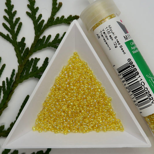 Yellow Transparent AB - Miyuki Seed Bead 11/0 - 22g