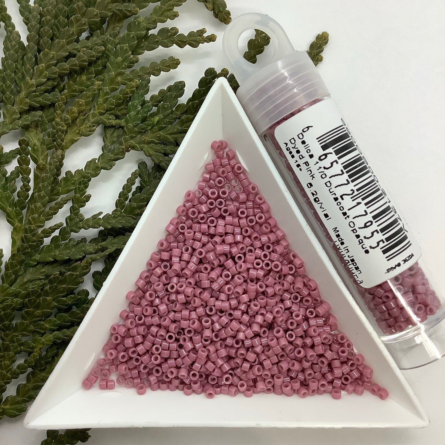 Duracoat Opaque Dyed Pink Hydrangea - Miyuki 11/0 Delica Seed Bead