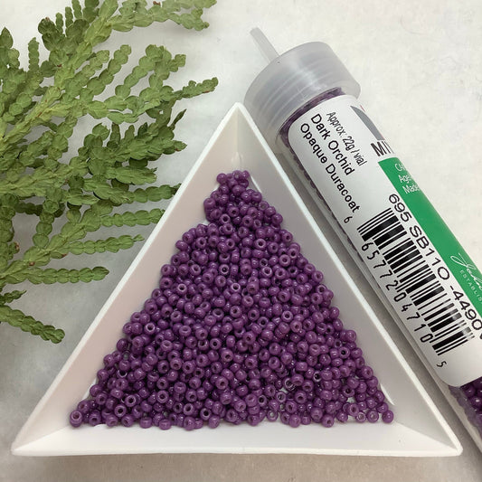 Dark Orchid Opaque Duracoat - Miyuki Seed Bead 11/0 - *BULK*