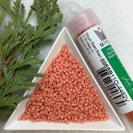 Medium Salmon Pink Opaque Duracoat - Miyuki Seed Bead 11/0 - *BULK*