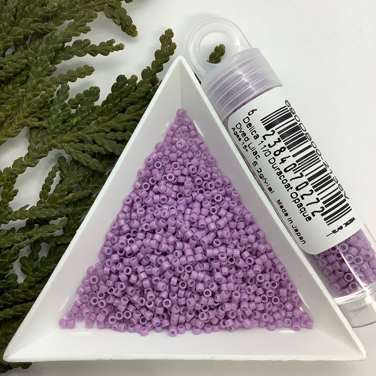 Duracoat Opaque Dyed Lilac - Miyuki 11/0 Delica Seed Bead