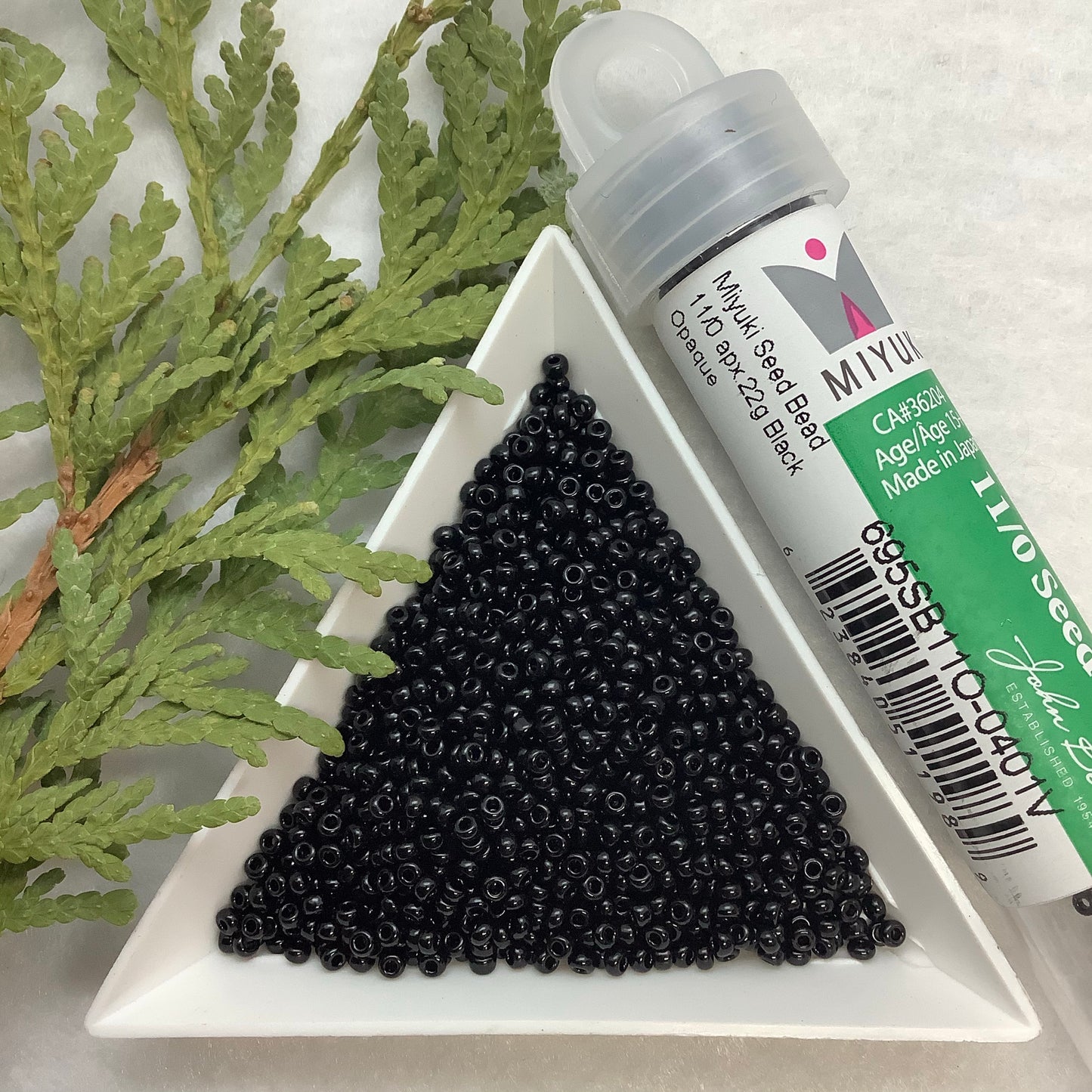 Black Opaque - Miyuki Seed Bead 11/0 - *BULK*