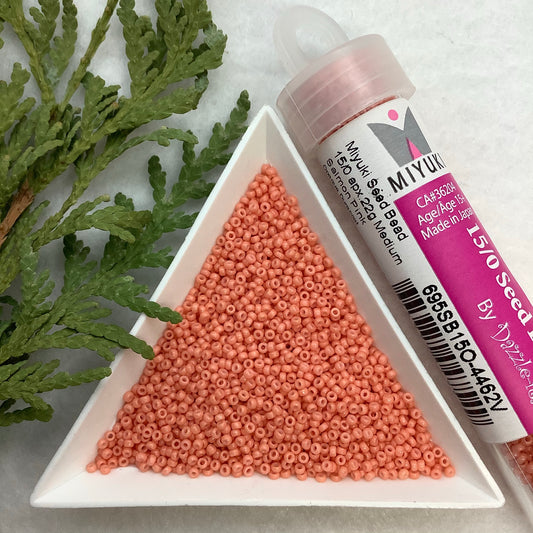 Medium Salmon Pink Duracoat - Miyuki 15/0 Seed Bead - 22g