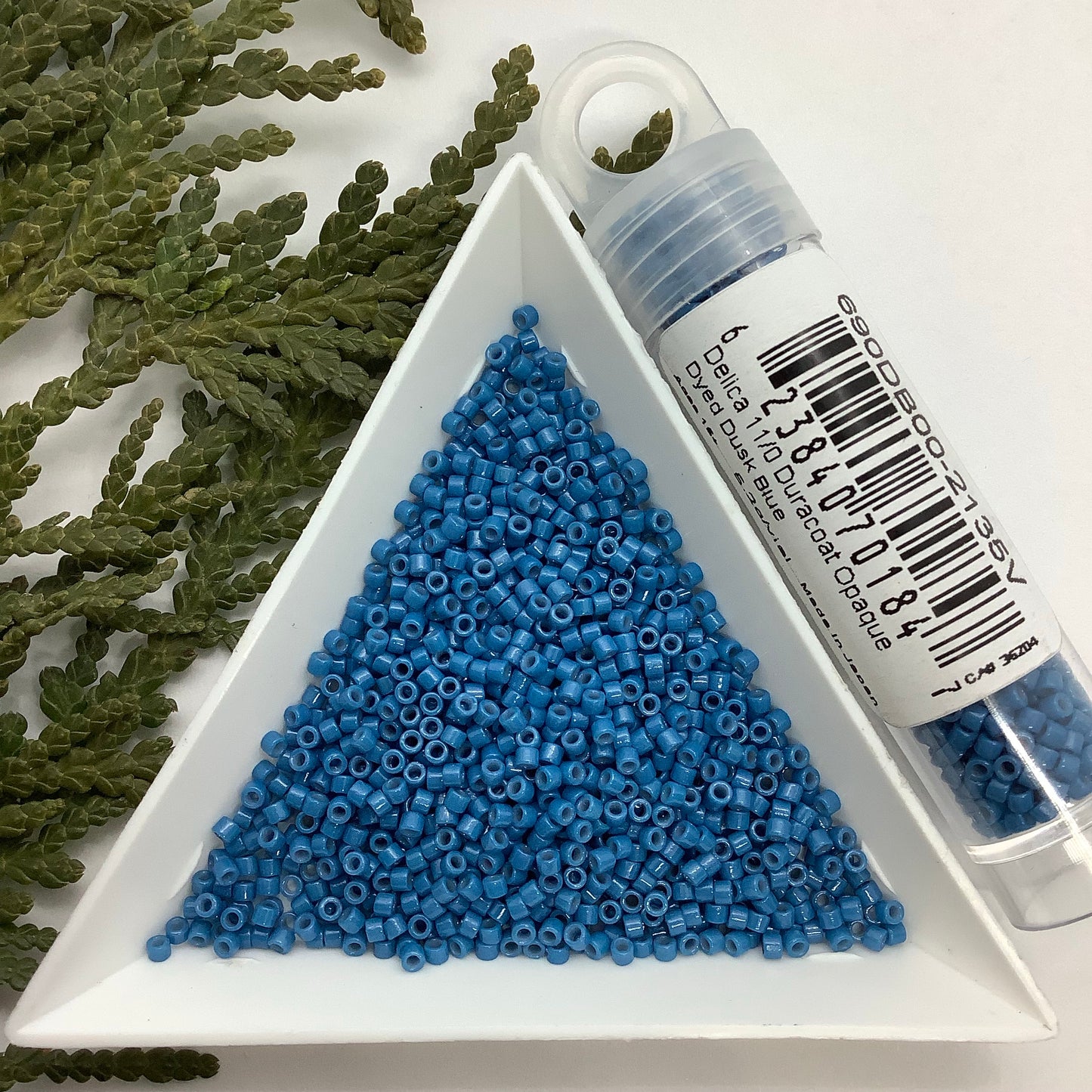 Duracoat Opaque Dyed Dusk Blue - Miyuki 11/0 Delica Seed Bead