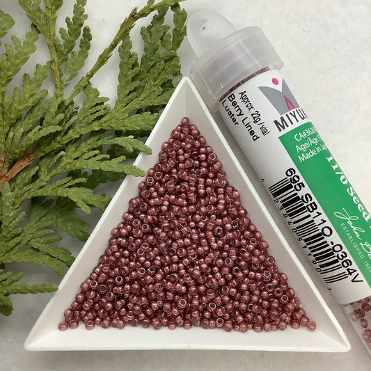 Berry Lined Luster - Miyuki Seed Bead 11/0 - 22g