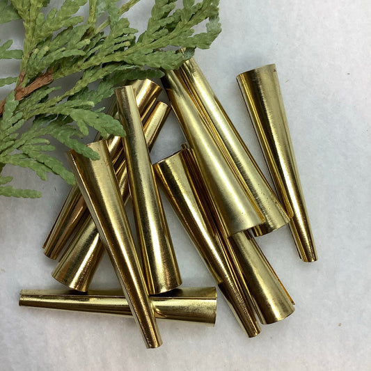 Cones Bright Gold - 50mm (10pcs)