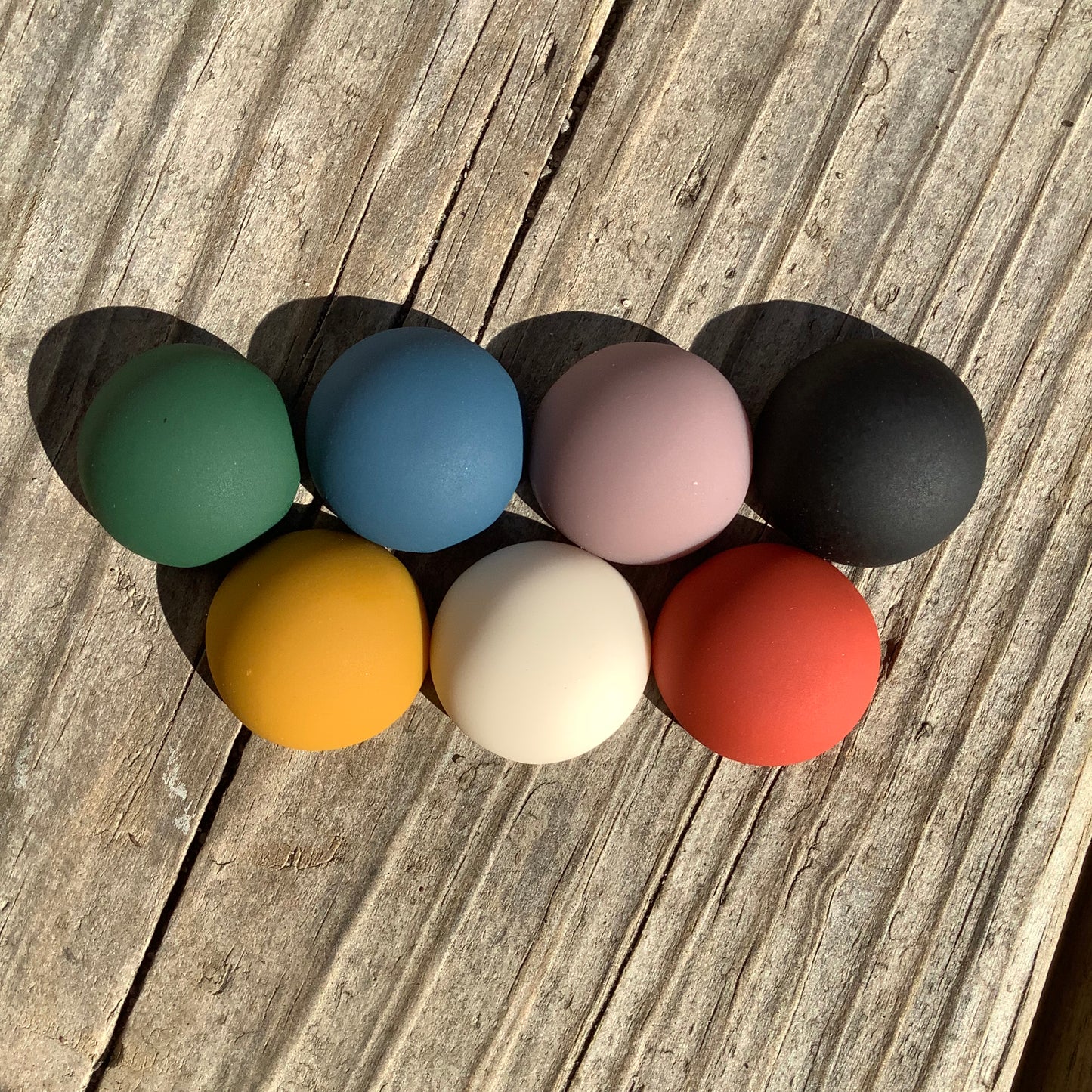 Matte Dome Resin Cabs 16mm & 18mm - 1 pair