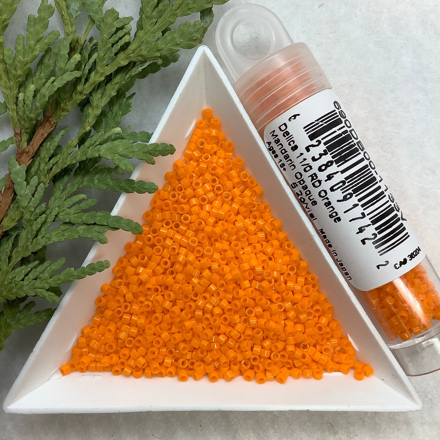 Orange Mandarin Opaque - Miyuki 11/0 Delica Seed Bead