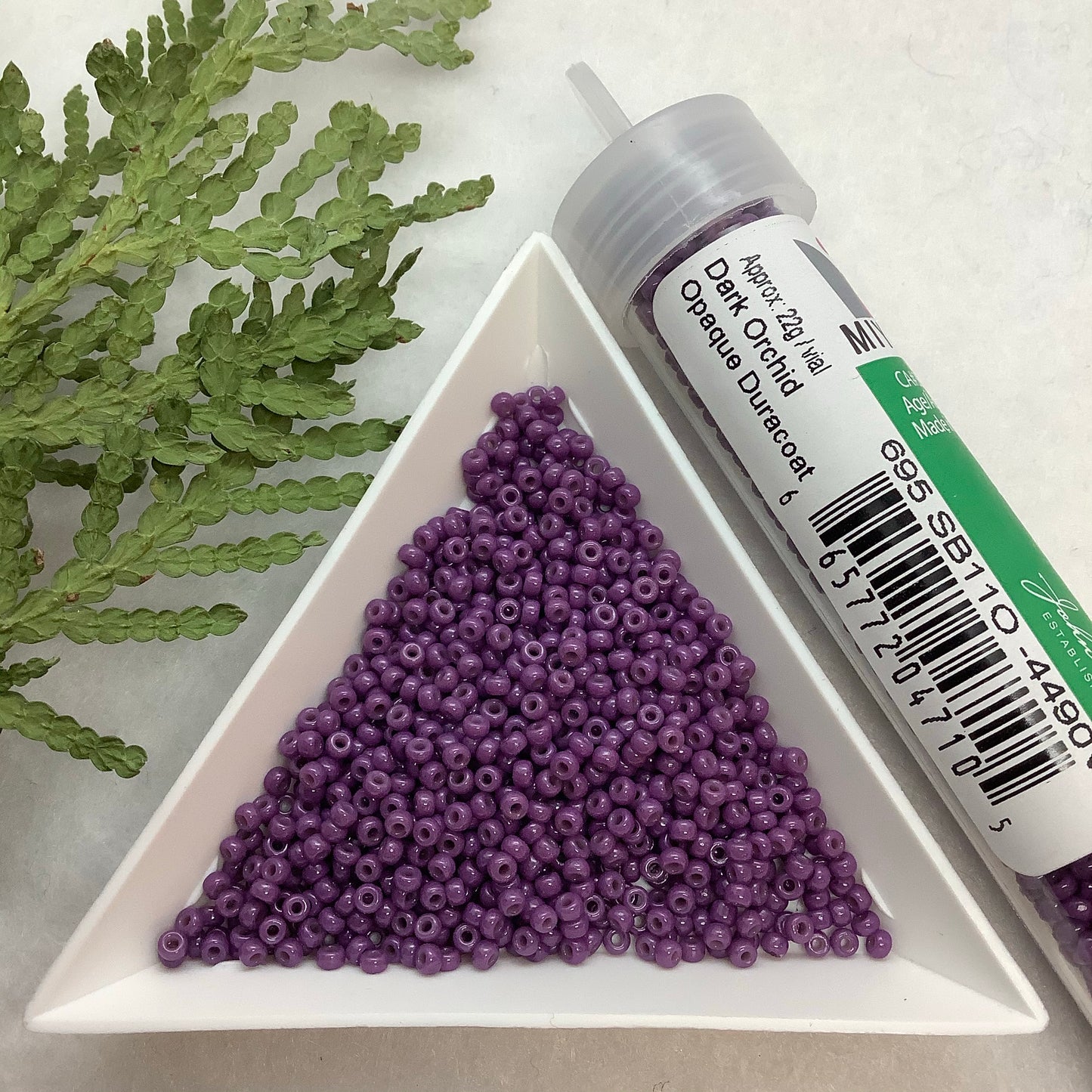 Dark Orchid Opaque Duracoat - Miyuki Seed Bead 11/0 - 22g