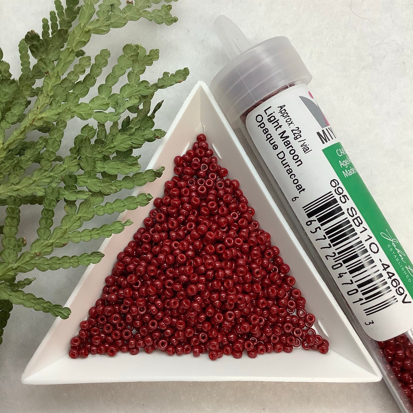 Light Maroon Opaque Duracoat - Miyuki Seed Bead 11/0 - 22g