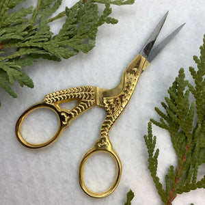 Stork Embroidery Scissors 3.5in