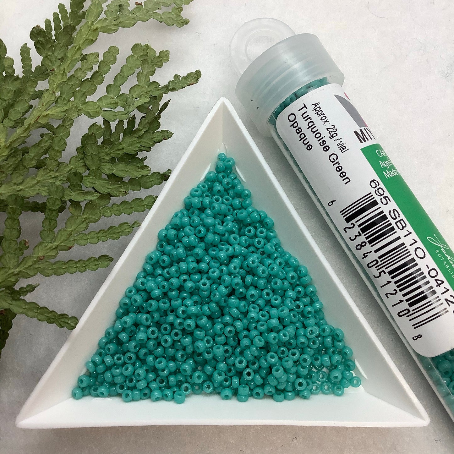 Turquoise Green Opaque - Miyuki Seed Bead 11/0 - 22g