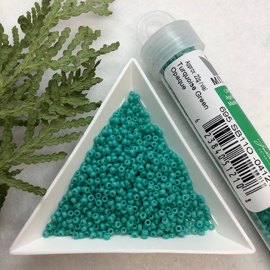 Turquoise Green Opaque - Miyuki Seed Bead 11/0 - *Bulk*