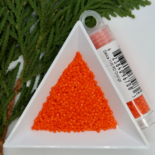 Orange - Miyuki 11/0 Delica Seed Bead