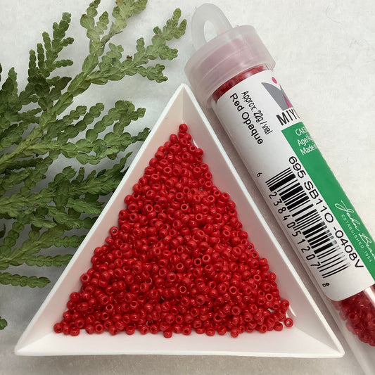 Red Opaque - Miyuki Seed Bead 11/0 - *BULK*